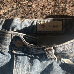 AG Adriano Goldschmied Blue Straight Leg Jeans